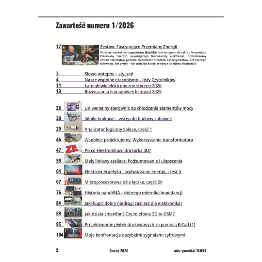 Розуміння електроніки (1/2026) - щомісячне, цифрове видання