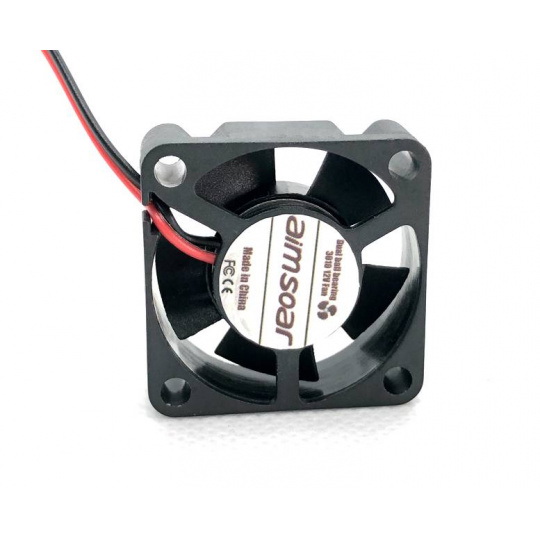 Вентилятор 12V 30x30x10mm 2 дроти - подвійний кульковий підшипник