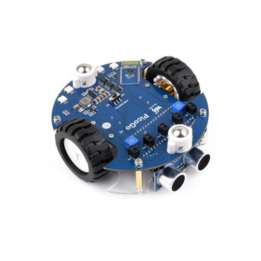 Мобільний робот Pico2Go - робот з дистанційним керуванням - RP2350-Plus - Waveshare 31698