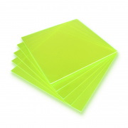 Plexi fluo zielona wylewana - 3mm - 290x290mm - 5szt.
