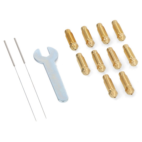 Набір сопел 0,4 мм/0,6 мм/0,8 мм/1 мм для 3D-принтерів Elegoo Neptune 4 Plus/4 Max - латунь