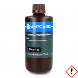 Żywica do drukarki 3D - Anycubic 3D Printing UV Sensitive Resin Basic 1L - Clear
