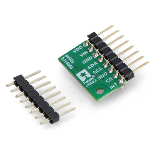 LPS22DF - датчик тиску та висоти 126 кПа - I2C/I3C/SPI - 1.8-5.5 В - Pololu 2898 - паяні роз'єми