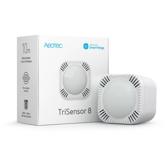 Aeotec TriSensor 8 - датчик руху, температури та освітлення - Z-Wave ZWA045-C