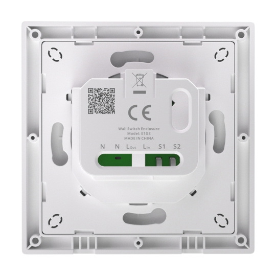Sonoff E1GS - Корпус настенного выключателя ZBMINIR2/MINIR4M/MINIR4 с N