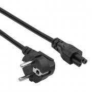 Przewód zasilający koniczynka IEC C5/IEC C7 - 3m czarny - Akyga AK-NB-10A