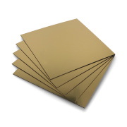 Laminat grawerski - złoty - 1,6mm - 200x200mm - 5szt.