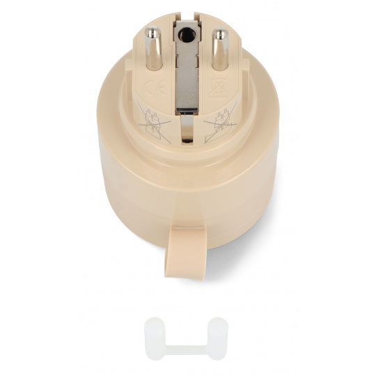 Shelly Outdoor Plug S Gen3 - Розумна вулична розетка WiFi/Bluetooth/Matter з лічильником енергії - Мокка