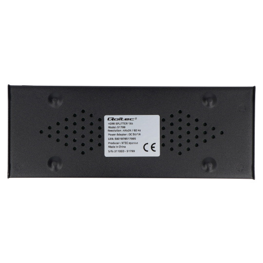 Активный HDMI-разветвитель 4xHDMI 4K/2K 6 Гбит/с 60 Гц - Qoltec 51799