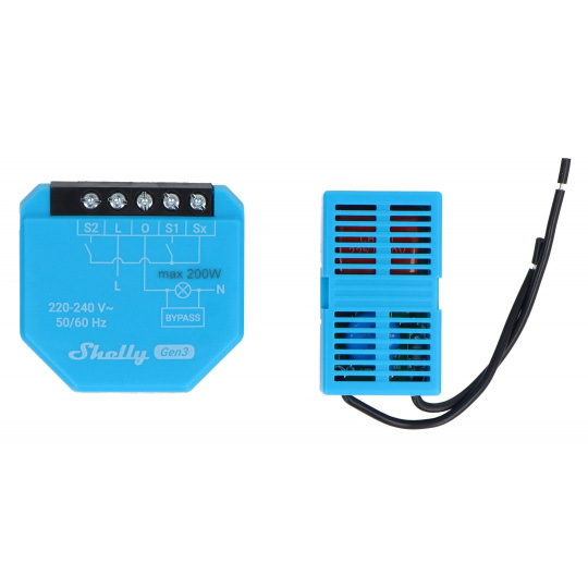 Shelly 1L Gen3 - 1-канальне реле 230VAC без N - WiFi/Bluetooth