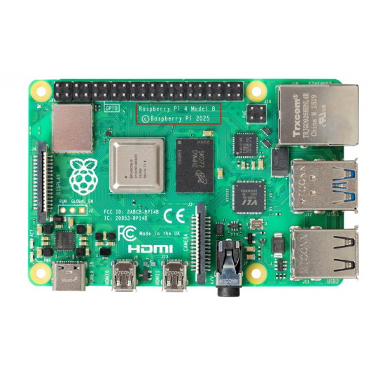 Raspberry Pi 4 модель B WiFi двухдиапазонный Bluetooth 2 ГБ ОЗУ 1,8 ГГц - версия с двумя модулями ОЗУ