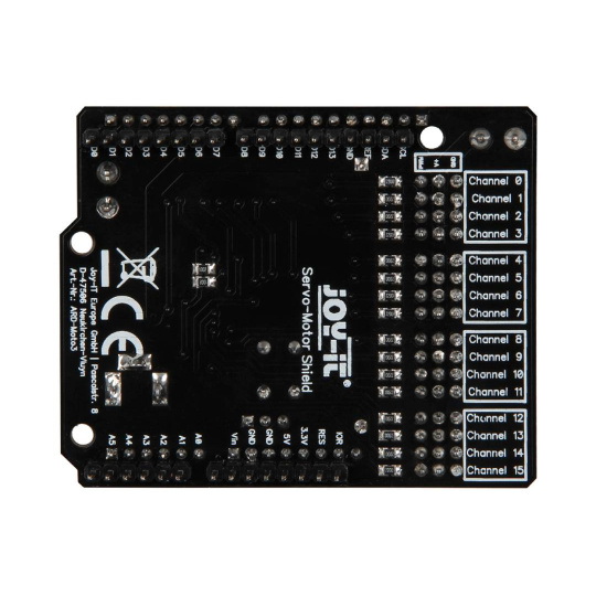 Motorino - 16-канальний ШІМ-сервоконтролер для Arduino - Joy-IT ARD-Moto3
