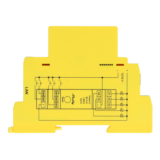 Shelly Pro RGBWW PM - 5-канальний WiFi/Bluetooth/LAN контролер освітлення для DIN-рейки