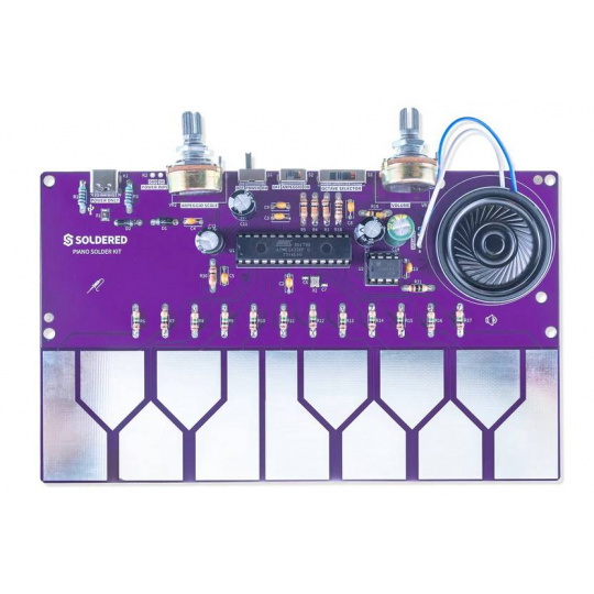 Набор для пайки Piano - учебный комплект для обучения пайке - ATmega328P - Пайка 333181