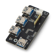 Adapter PCIe do USB 3.2 HUB 4x USB - kompatybilny z Raspberry Pi CM4 - Waveshare 18899