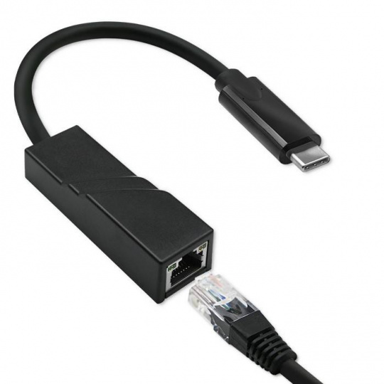 USB C - RJ45 Ethernet сетевой адаптер - Qoltec 50378