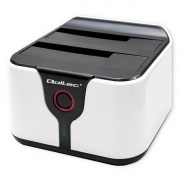 Stacja dokująca do dysków HDD i SSD 2,5''/3,5'' - SATA III - USB 3.0 - z klonowaniem offline - Qoltec 50309