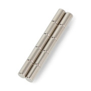 Magnes neodymowy okrągły 10x4mm - 10szt.