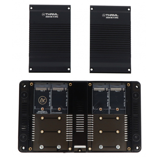 Argon ONE V5 Quad M.2 NVMe — плата расширения для Raspberry Pi 5