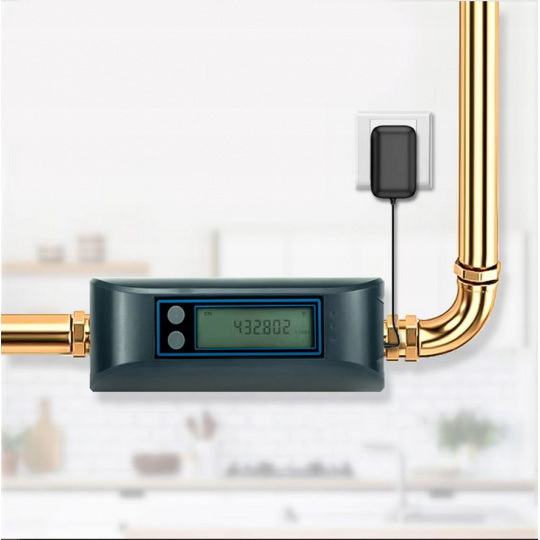 Tuya — счетчик воды с шаровым краном — WiFi — RTX WVM1