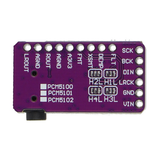 ЦАП-модуль PCM5102 — стерео I2S 5 В с аудиовыходом 3,5 мм.