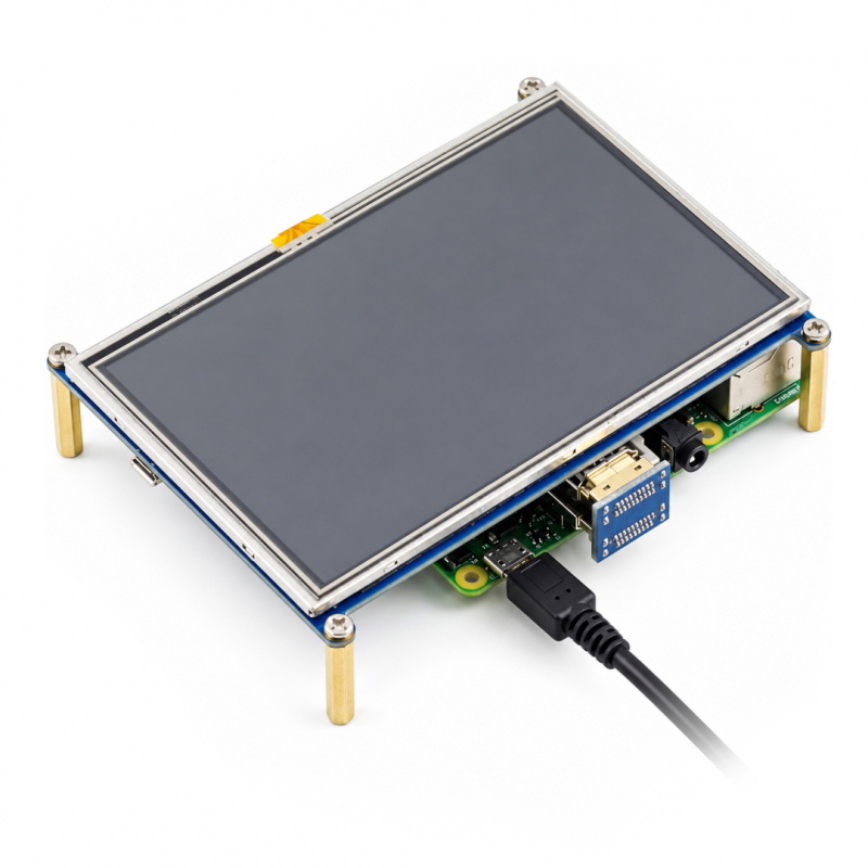 Wyświetlacz dotykowy 800x480px do Raspberry Pi - Joy-IT RB-LCD-5 5''