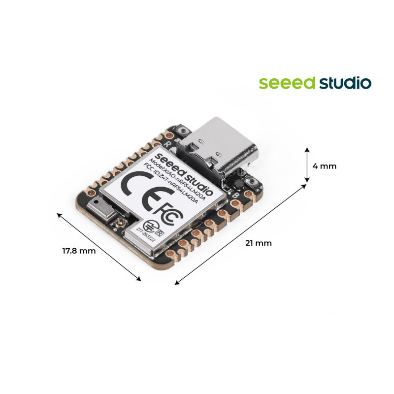 Seeed Xiao nRF54LM20A Sense - BLE 6.0/Thread/ZigBee/Matter/NFC - IMU i mikrofon - Seeedstudio 100018440
