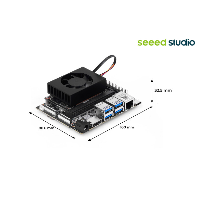 reComputer J401 Nano Bundle - Nvidia Jetson Orin Nano 8GB RAM + 256GB NVMe - bez obudowy - Seeedstudio 100088050