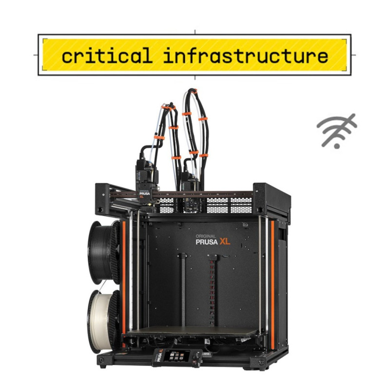 Drukarka 3D - Original Prusa XL - 2 głowice - zmontowana - Critical Infrastructure Edition