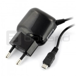 Zasilacz USB Reverse 2.4A microUSB + gniazdo USB