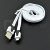 Przewód USB A - microUSB  Blow płaski - 1 m - zdjęcie 1