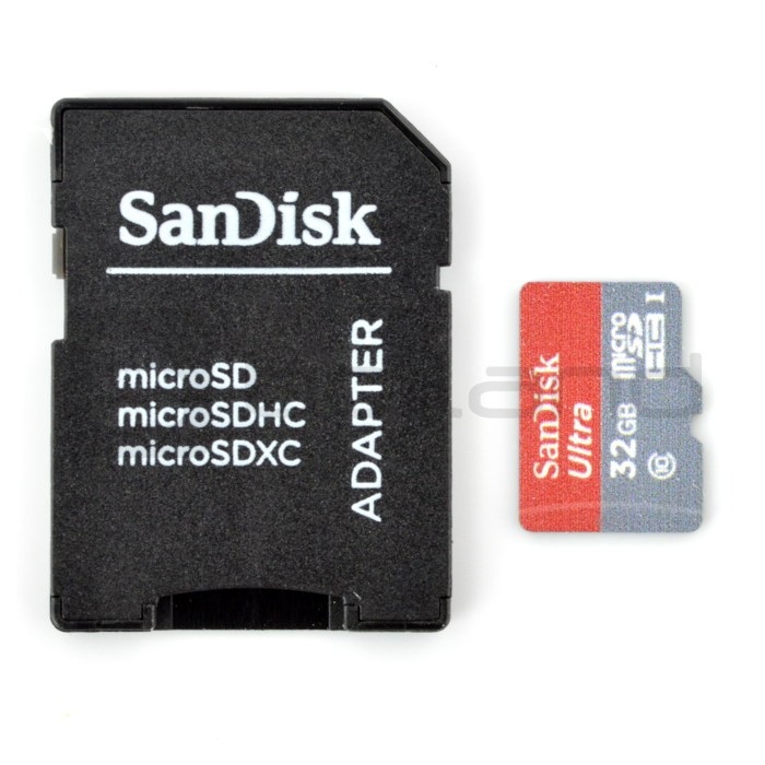 Karta pamięci SanDisk Ultra micro SD / SDHC 32GB UHS-I klasa 10 z adapterem