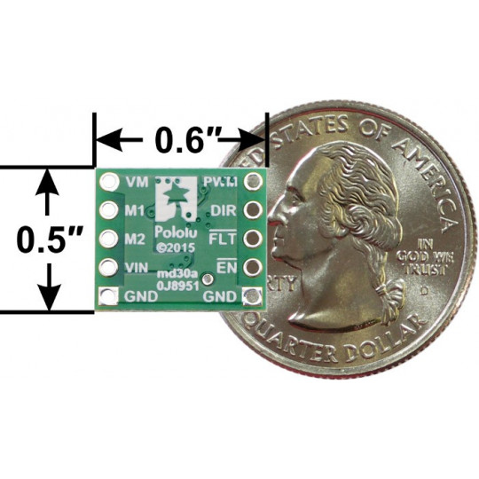 MAX14870 - одноканальний контролер двигуна 36 В/1,7 А - Pololu 2961