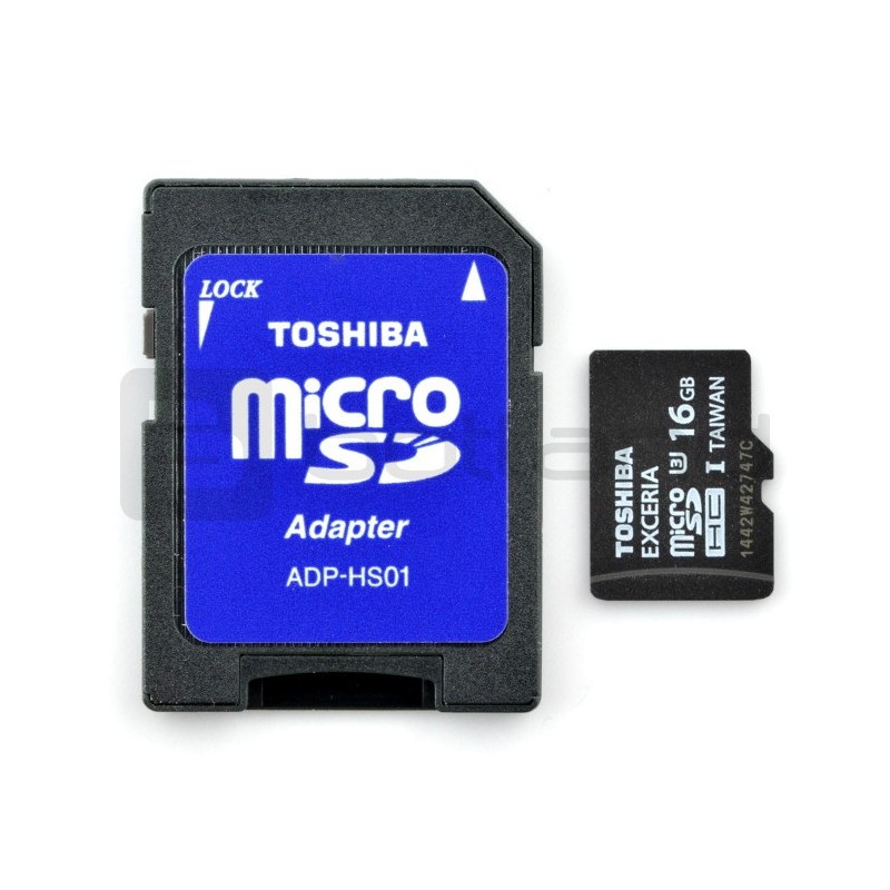 Karta pamięci Toshiba Exceria micro SD / SDHC 16GB UHS-I klasa 3 z adapterem