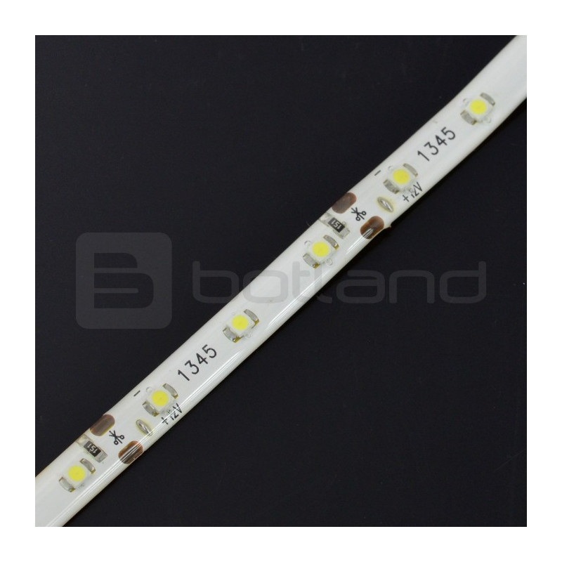 Pasek LED IP65 6W, 60 diod/m, 8mm, barwa zimna - 1m