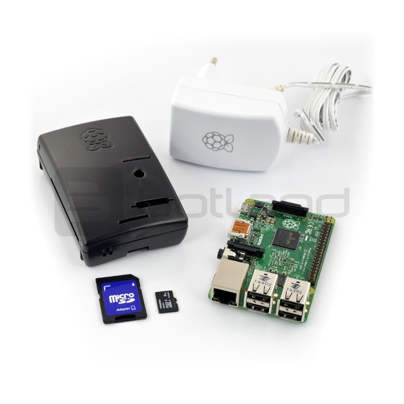 Zestaw MatLab + Raspberry Pi 2 model B + obudowa + zasilacz + karta z systemem