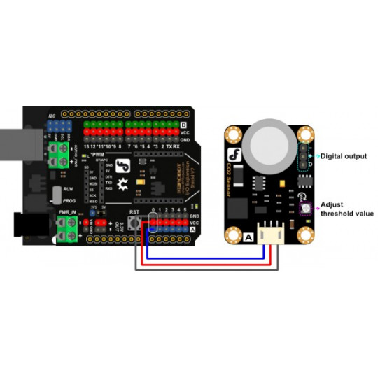 DFRobot Gravity - Электрохимический датчик углекислого газа CO2