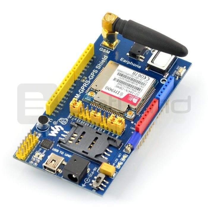 SIM908 GSM/GPRS/GPS Shield - nakładka na Arduino