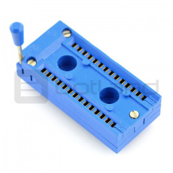 Podstawka testowa ZIF 28pin raster 15,24mm