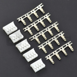 Złącze 4-pinowe raster 2,00mm - gniazdo + piny - 5szt.