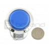 Push Button 3,3cm - niebieskie podświetlenie - zdjęcie 2