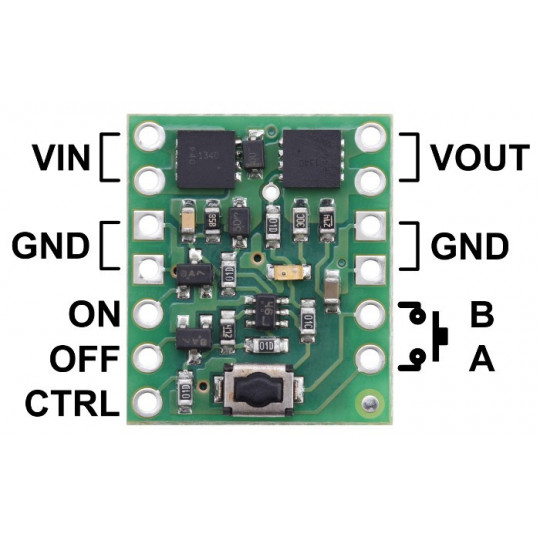 Міні-перемикач MOSFET SV 4.5-40V/4A - із захистом від зворотного струму - Pololu 2809