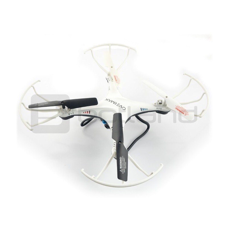 Dron quadrocopter OverMax X-Bee drone 3.1 2.4GHz z kamerą 2MPx czarny - 34cm