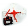 Dron quadrocopter OverMax X-Bee drone 3.1 2.4GHz z kamerą 2MPx czerwony - 34cm - zdjęcie 2
