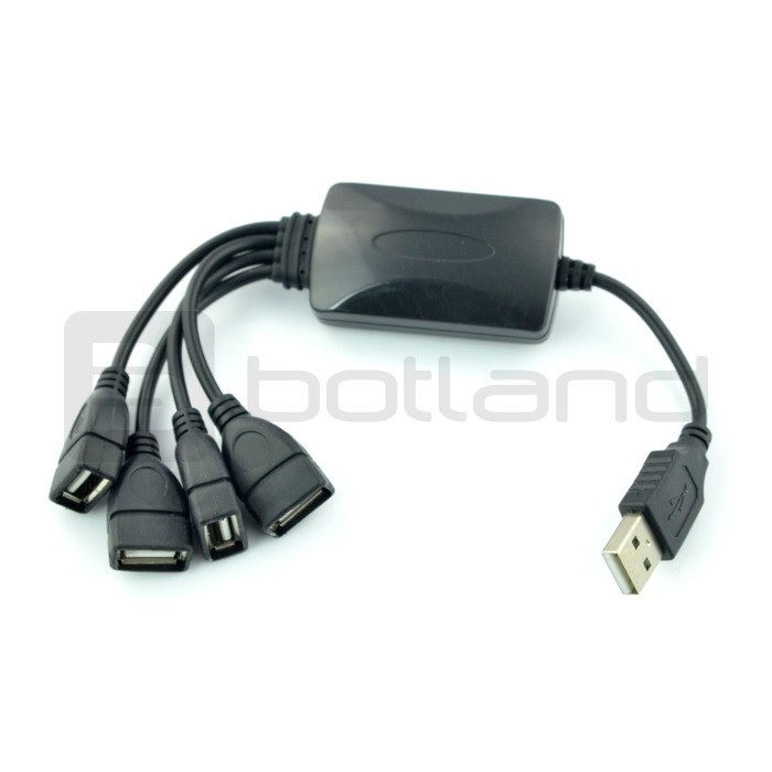 HUB USB 2.0 4-porty - 20cm