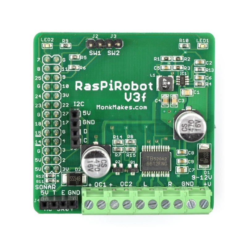 RaspiRobot v3 - sterownik silników dla Raspberry Pi