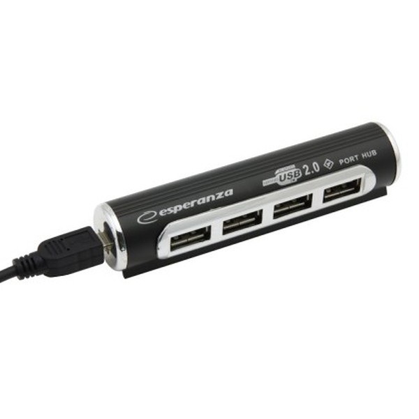 HUB USB 2.0 EA-115 4-porty Esperanza - aluminiowy