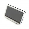 Ekran dotykowy pojemnościowy LCD TFT 7'' 1024x600px HDMI + USB dla Raspberry Pi 2/B+ + obudowa czarno-biała - zdjęcie 1