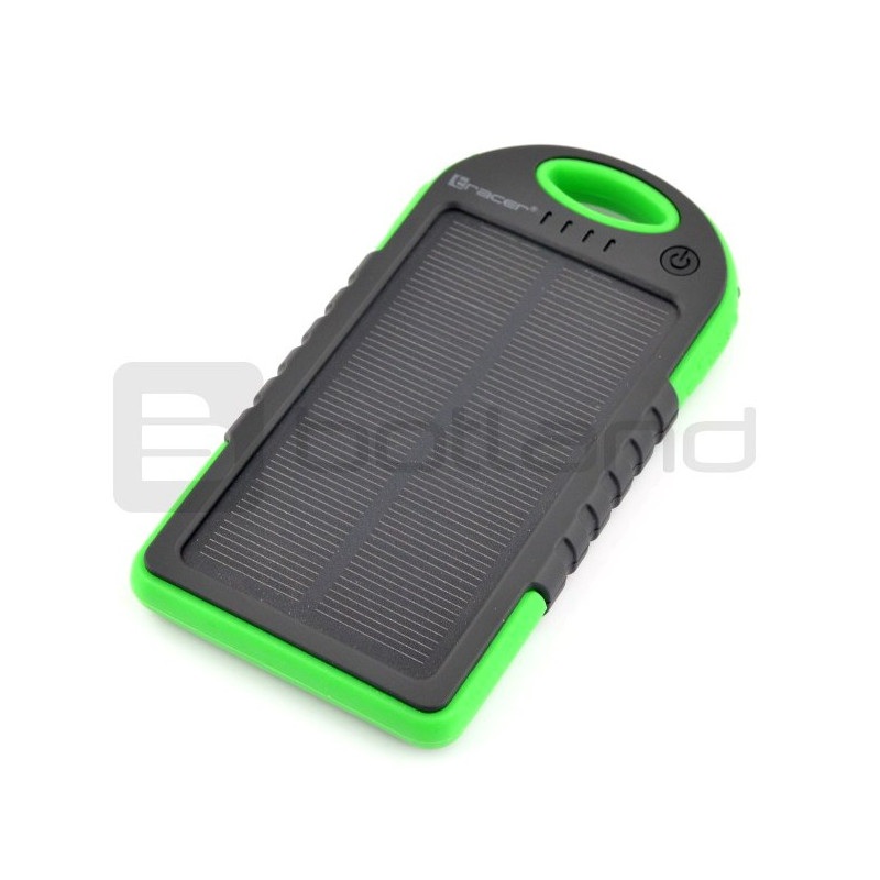 Mobilna bateria PowerBank Tracer Solar Mobile battery Green 5000mAh