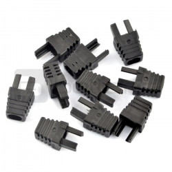 Odgiętka na przewód RJ45 8P8C - czarna - 10szt.